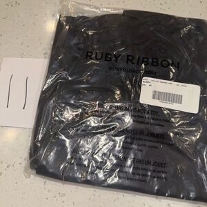 Ruby Ribbon Lace Full Support Cami - Black, Size 44